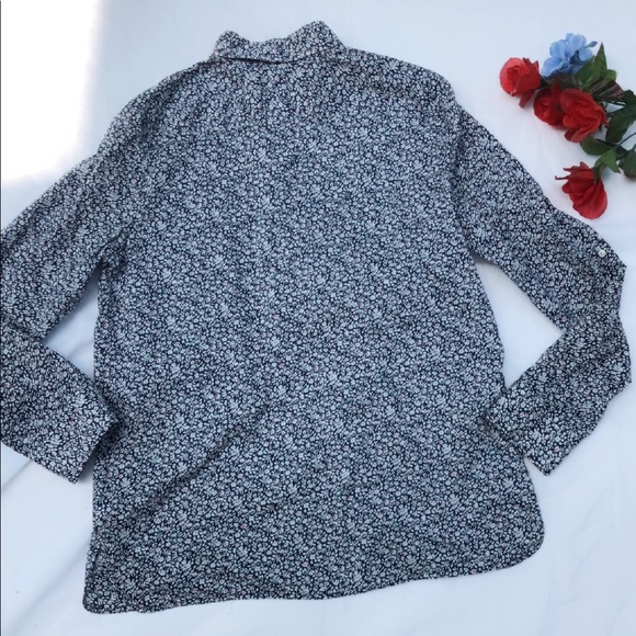 Banana Republic floral print button down shirt - Picture 3 of 6